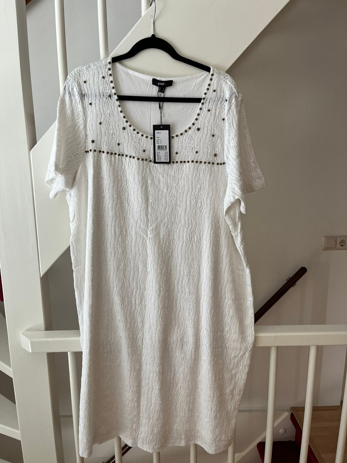 NIEUW jurk Yesta 50/52, Kleding | Dames, Grote Maten, Verzenden, Nieuw, Blauw, Jurk