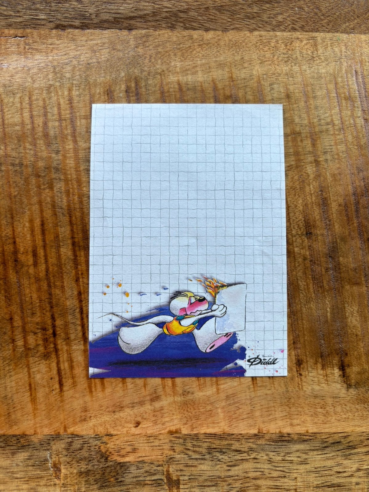 Diddl A6 blaadje nummer 1 ZELDZAAM, Verzamelen, Diddl, Verzenden, Papier, Kaart of Schrift