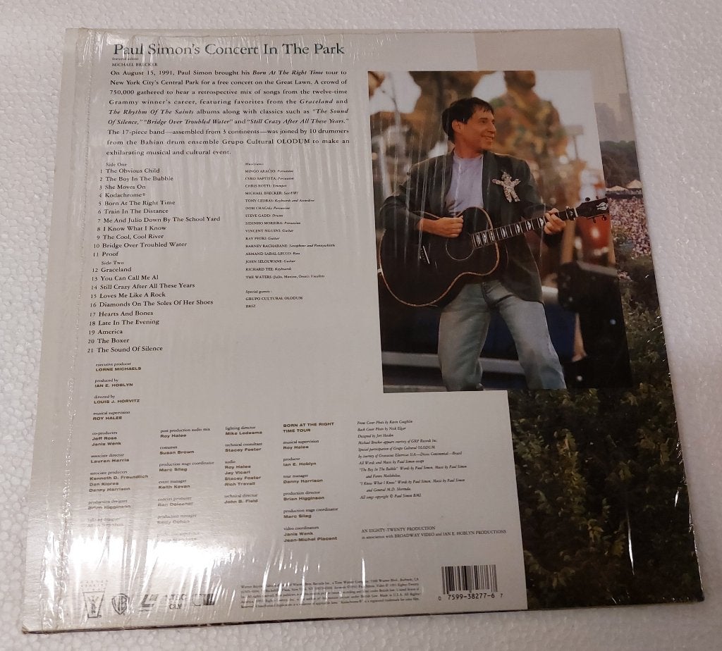 Paul Simon LASERDISC Concert in the Park 1991, Gebruiksvoorwerp, Paul Simon, Verzenden, NvT