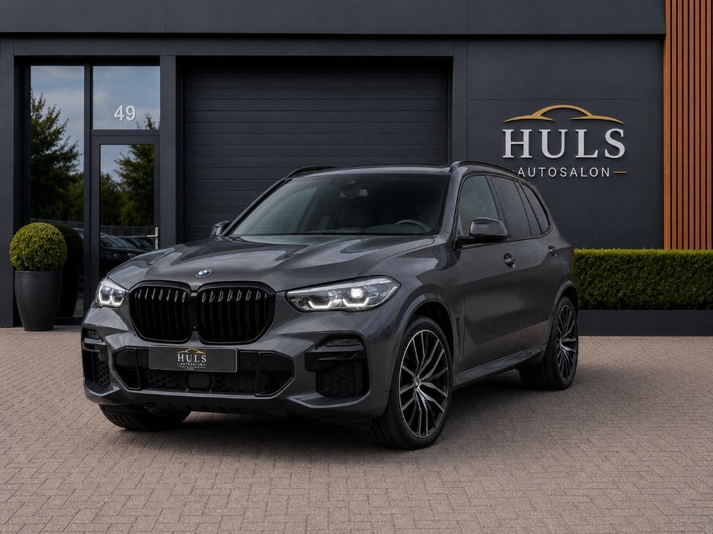 BMW X5 x45e M Sport |Dravit Grau 22" Dealer onderh Comfortst, Auto's, 394 pk, Leder, Vierwielaandrijving, Hybride Elektrisch/Benzine