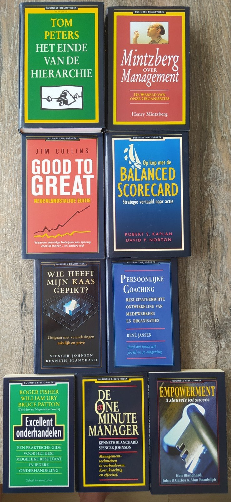 Business Bibliotheek 9 Boeken - Management & Coaching, Boeken, Ophalen of Verzenden, Zo goed als nieuw, Management
