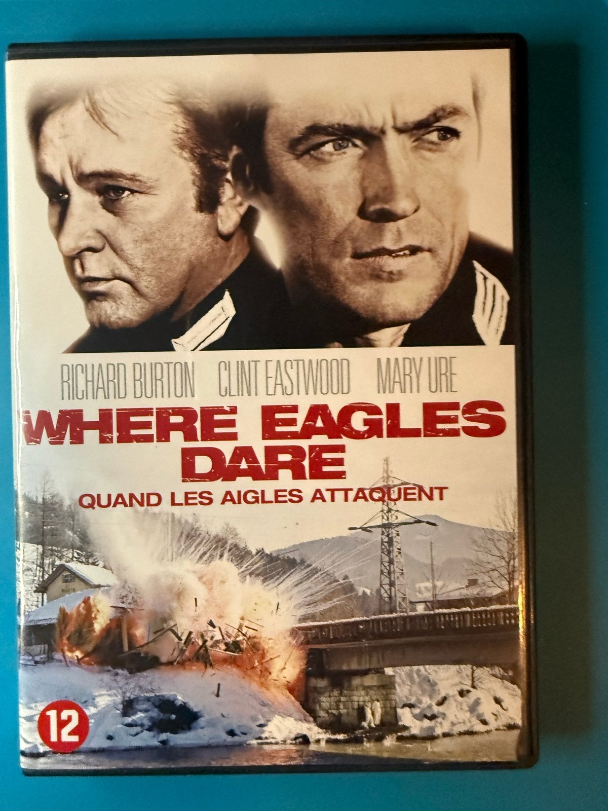 Where Eagles Dare DVD - Zo goed als nieuw, Nederlands, Actiethriller, Ophalen of Verzenden, Zo goed als nieuw