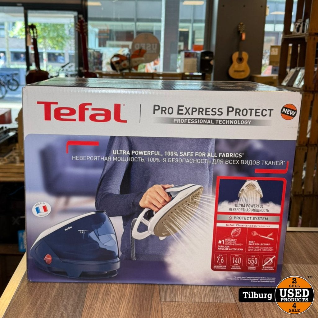 TEFAL Pro Express Protect GV9221 | NIEUW IN DOOS, Tefal, Gebruikt, https://www.tefal.nl/klantenservice, 112 Chemin du Moulin Carron, 69130 Ã‰cully, Frankrijk