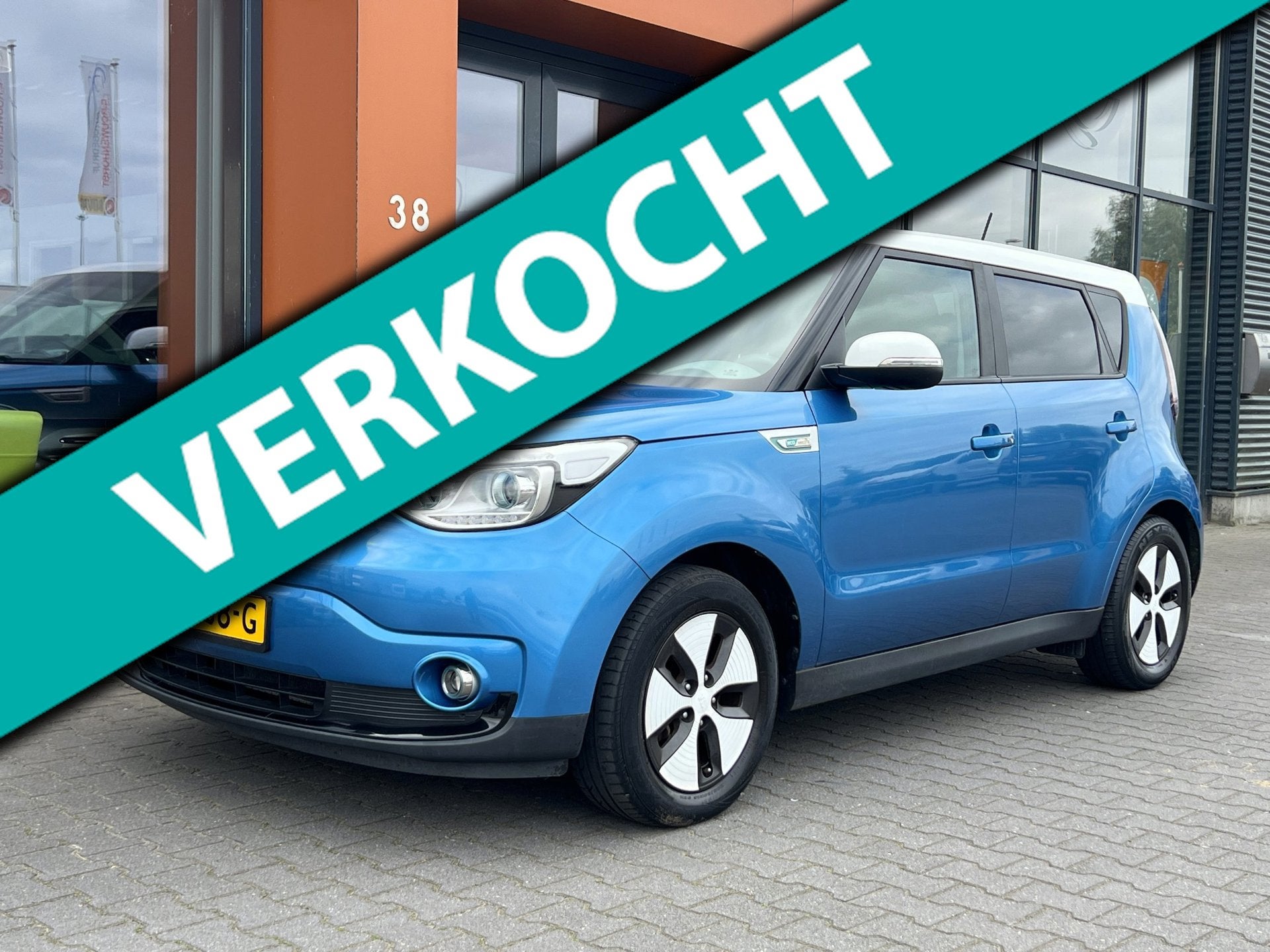 Kia Soul EV Executive 27 kWh SOH100%|Cruise|Camera|DAB+|Crui, 212 km, Gebruikt, Blauw, 1465 kg