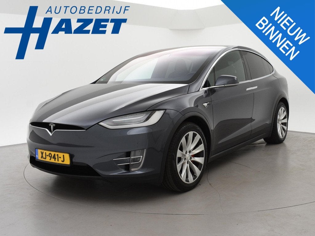 Tesla Model X 100D 6-PERS PERFORMANCE *RDW NWPRIJS €173.50, Auto's, Automaat, Model X, Stof, Gebruikt