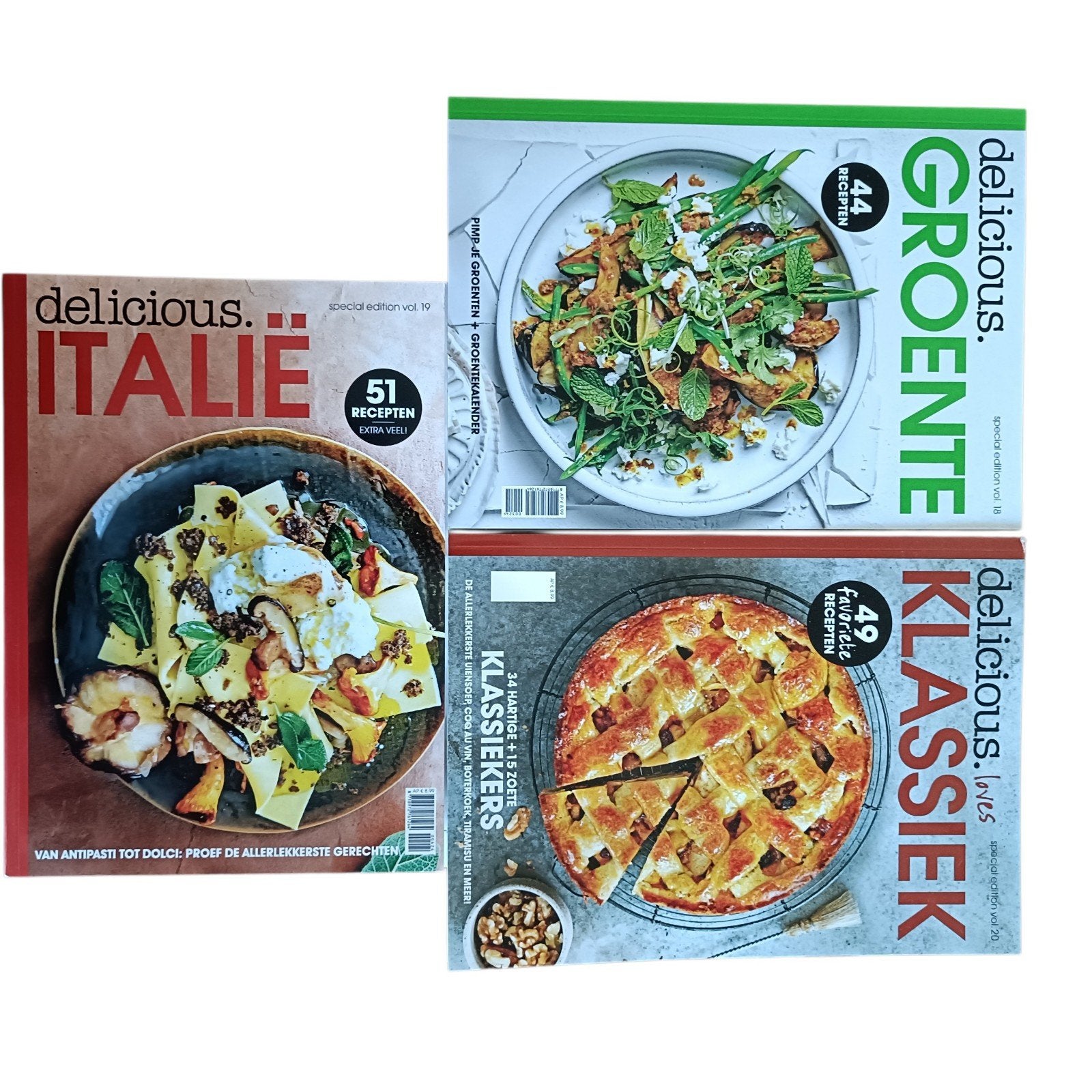 Delicious. Special Edition 18, 19 en 20, Hoofdgerechten, Vegetarisch, Delicious. Magazine, Ophalen of Verzenden