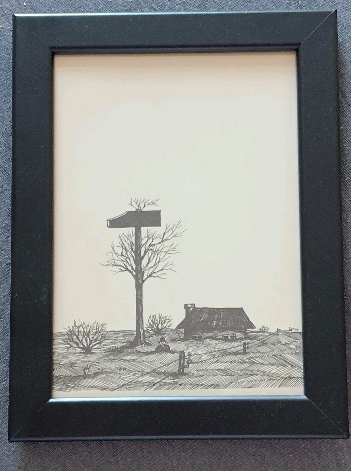 Roland Topor Litho Surrealisme Hamer, Ophalen of Verzenden