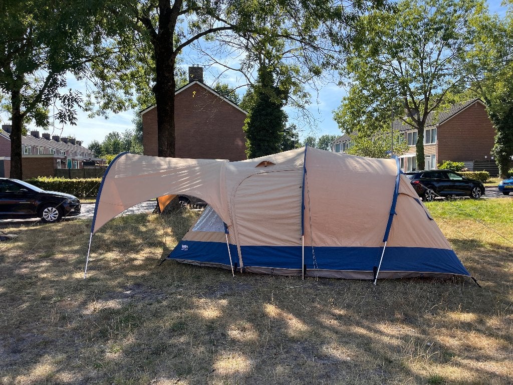 Koepeltent Vrijbuiter Columbus 3 met luifel, Ophalen, Gebruikt, Tot en met 3