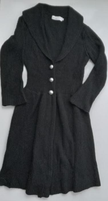 System merino cashmere angora lang vest, maat M, Kleding | Dames, System, Verzenden, Zwart, Zo goed als nieuw