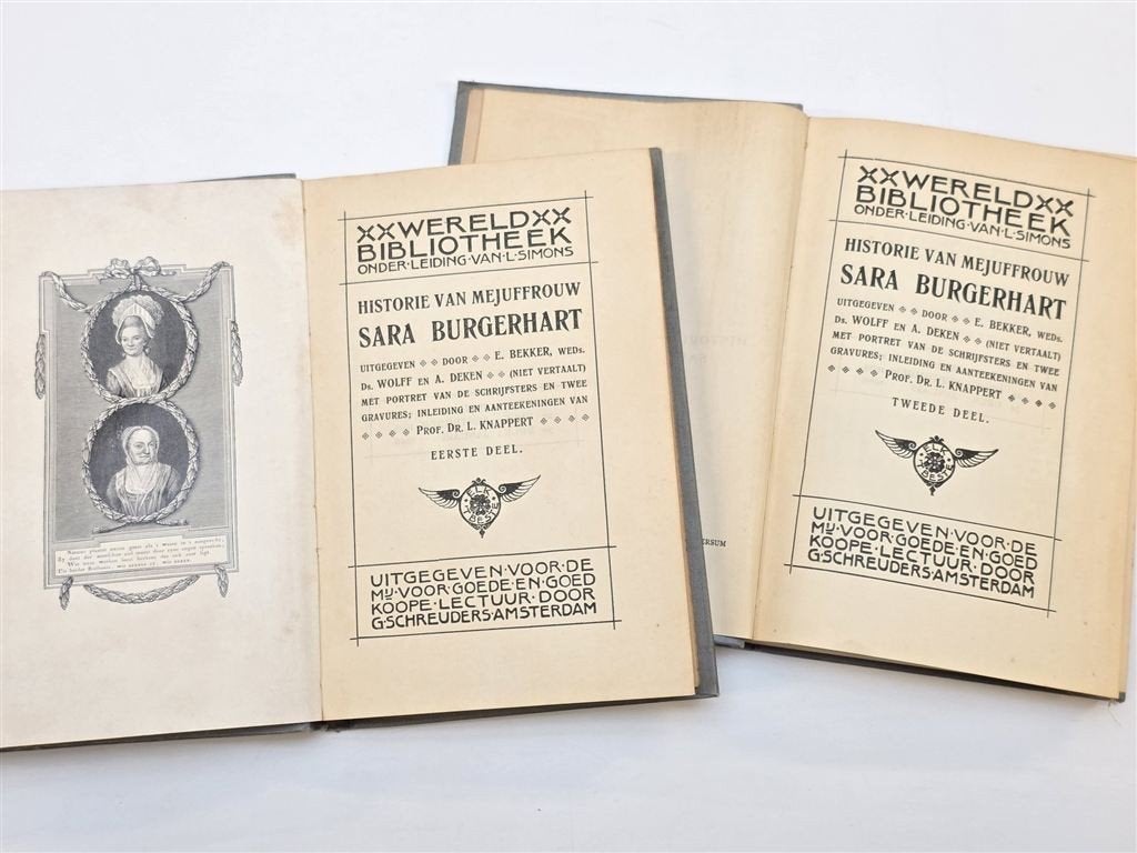 Sara Burgerhart — Wolff & Deken 2 Delen 1906, Ophalen of Verzenden, Gelezen