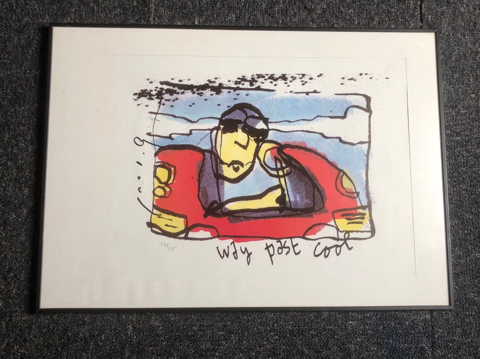 Herman Brood Litho - Gesigneerd en Genummerd (37/125), Antiek en Kunst, Gelimiteerde oplage, Ophalen of Verzenden, Lithografie
