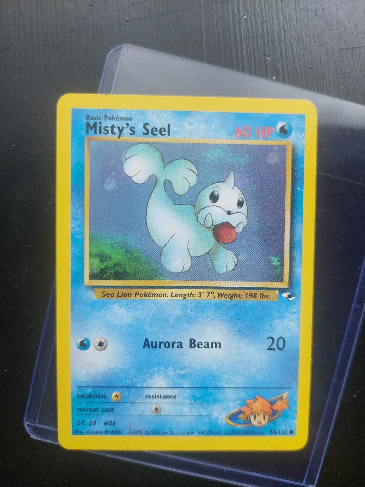 Misty's Seel Pokémon Kaart - Gym Heroes 88/132, Ophalen of Verzenden, Gebruikt, Losse kaart