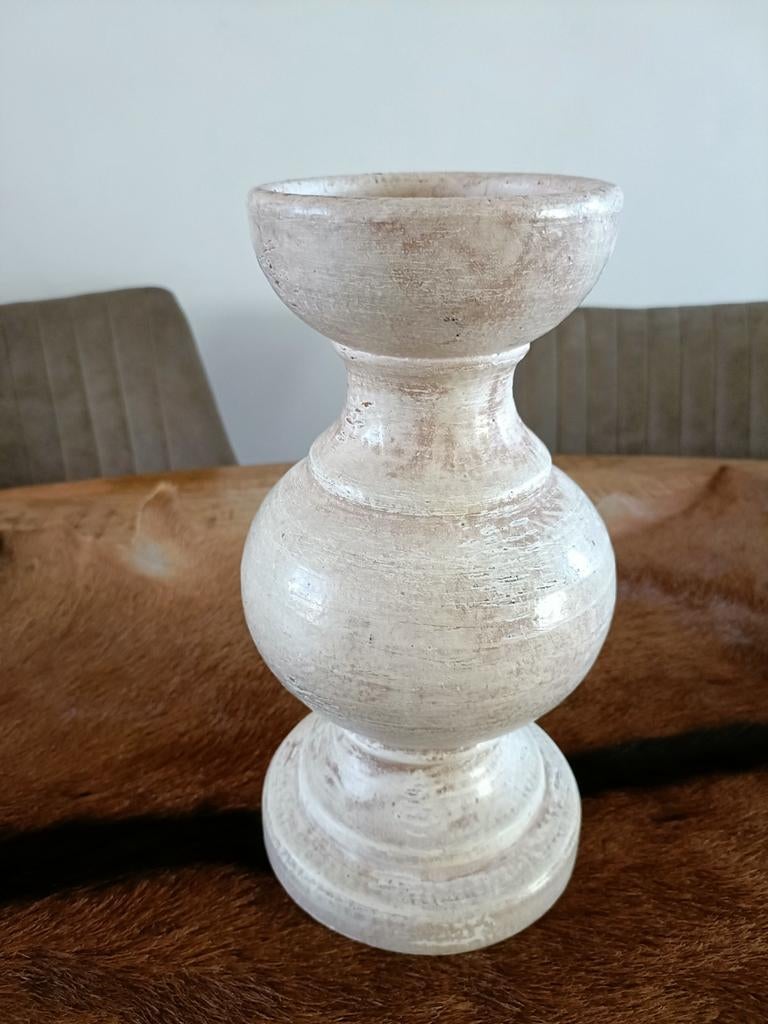 Decoratieve Kandelaar  - Landelijke Stijl, Overige materialen, Gebruikt, Beige, Ophalen of Verzenden