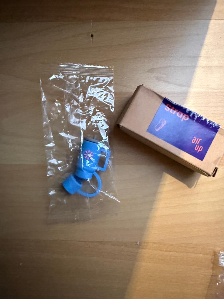 Handvat en dopje airup blauw, Sport en Fitness, Bidons, Ophalen of Verzenden, Nieuw