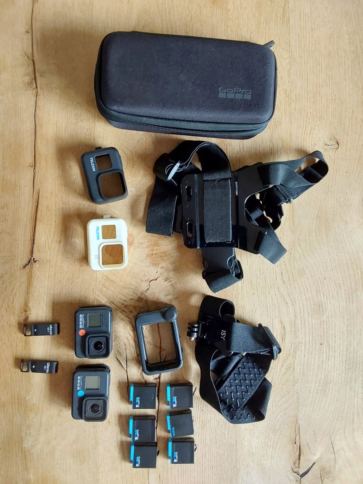 2x GoPro Hero 9 Black met accessoires en 5 batterijen, Audio, Tv en Foto, Actiecamera's, Ophalen of Verzenden, GoPro