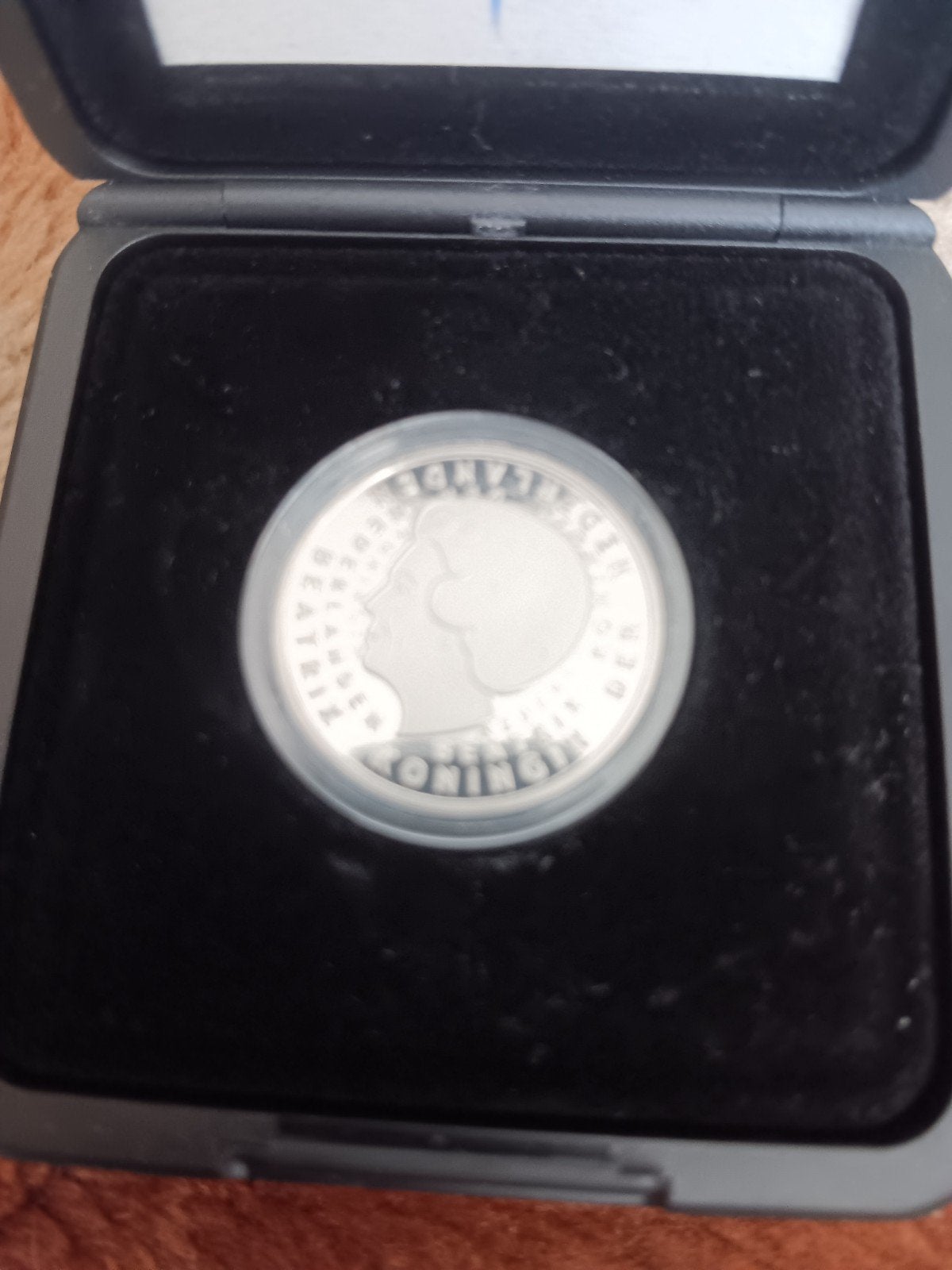 Laatste gulden Beatrix 2001 in cassette, Koningin Beatrix, Zilver, Euro's, Ophalen of Verzenden