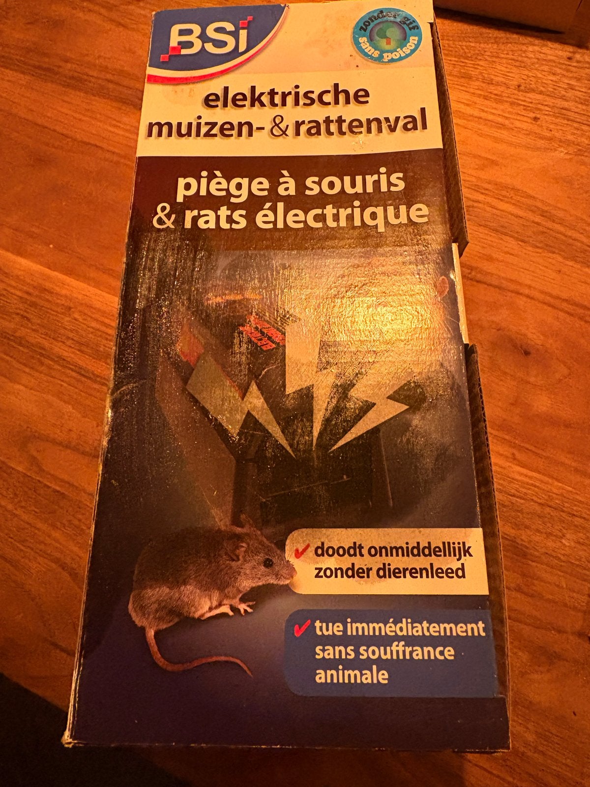 BSI elektrische muizen- en rattenval, Tuin en Terras, Ophalen of Verzenden, Zo goed als nieuw, Ongediertebestrijding