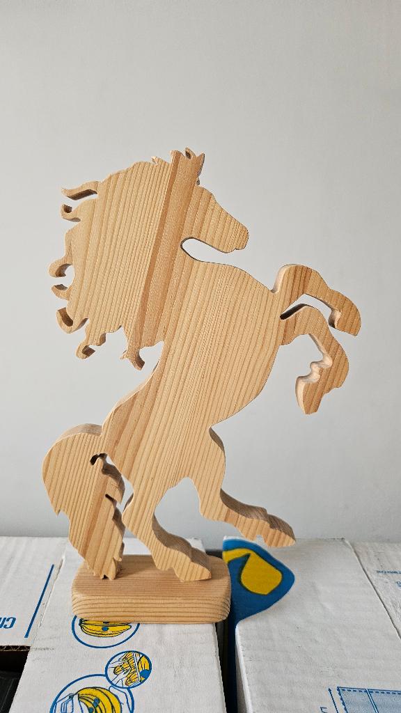 Gaaf houten decoratie paard, Ophalen of Verzenden, Hout, Houtsnijwerk, Overige onderwerpen
