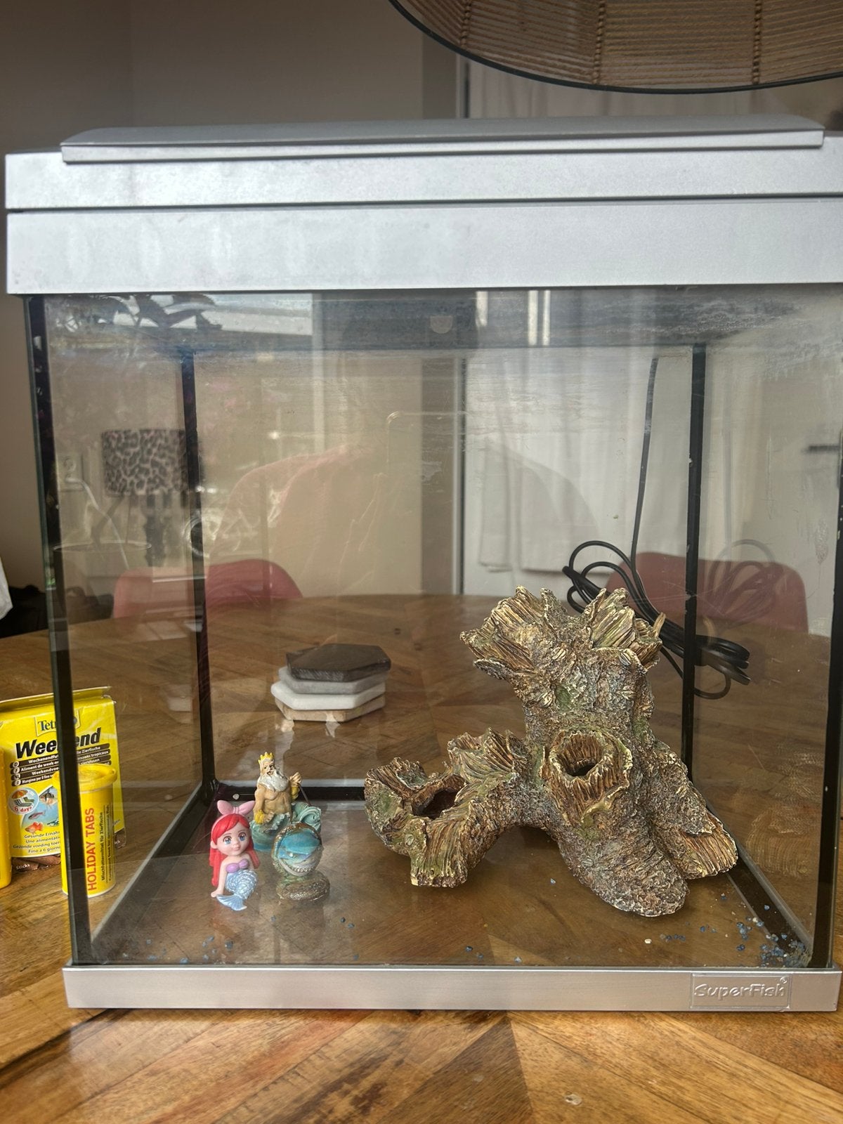 Aquarium met toebehoren, Dieren en Toebehoren, Vissen | Aquaria en Toebehoren, Ophalen, Zo goed als nieuw, Leeg aquarium