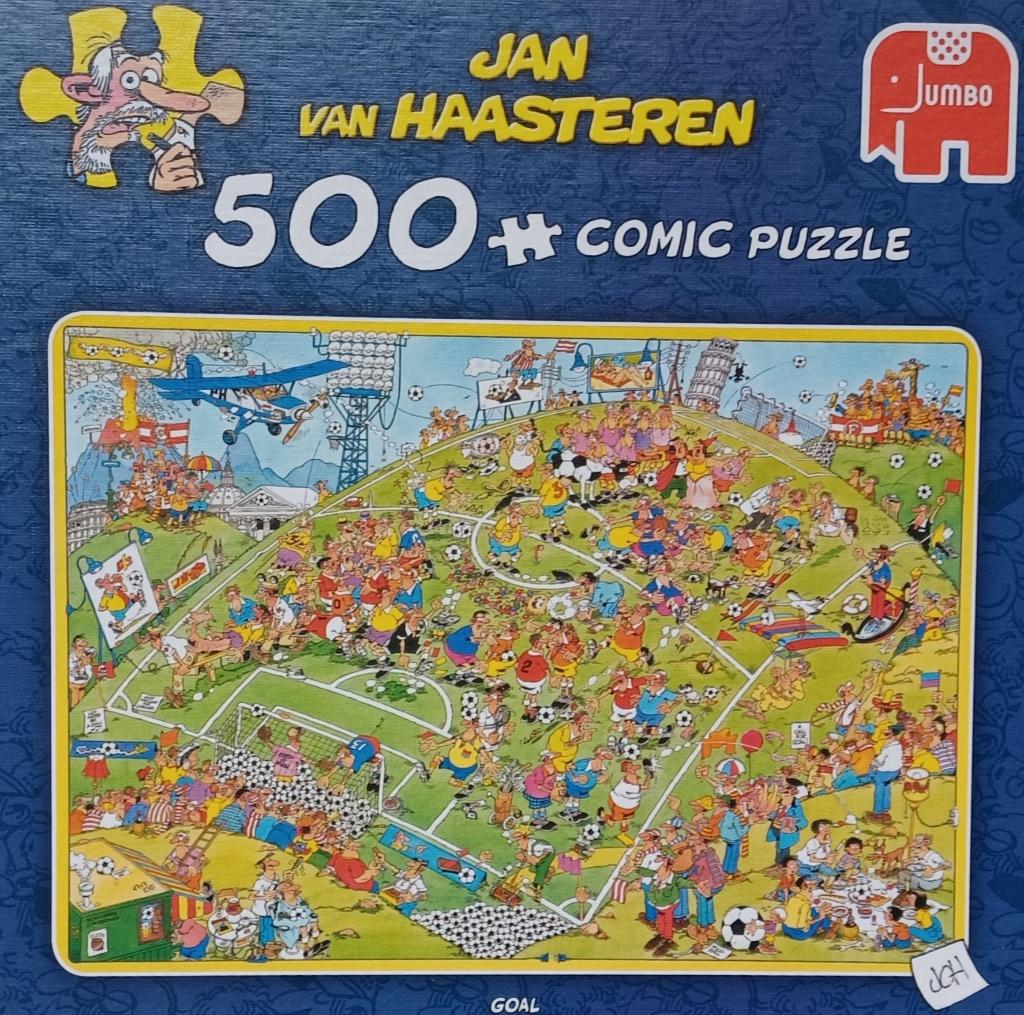 jan van haasteren puzzel goal, Ophalen, 500 t/m 1500 stukjes, Gebruikt, Legpuzzel