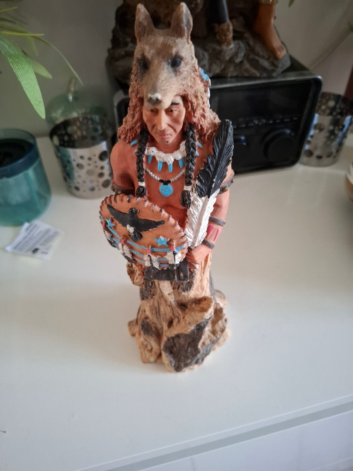 Te koop: twee indianen beeldjes, Verzamelen, Beelden en Beeldjes, Ophalen of Verzenden