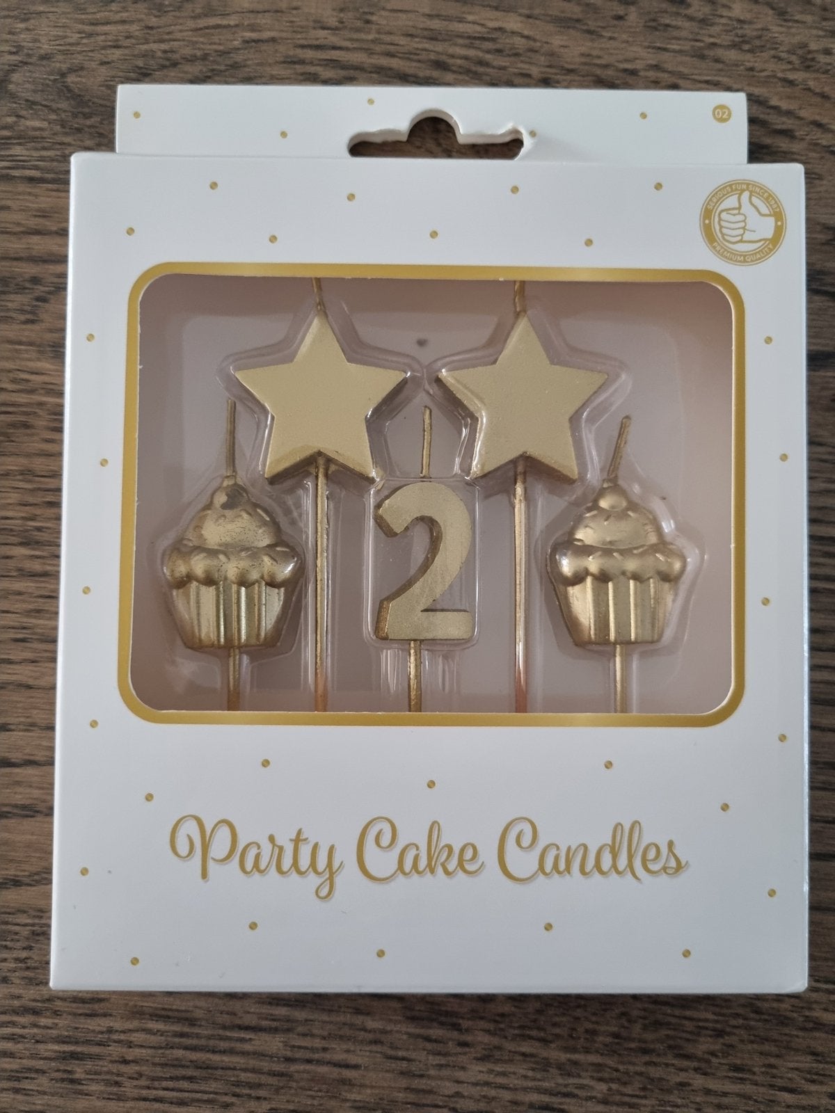Taartkaarsen 2 jaar - Party Cake Candles, Ophalen of Verzenden, Nieuw, Versiering, Verjaardag