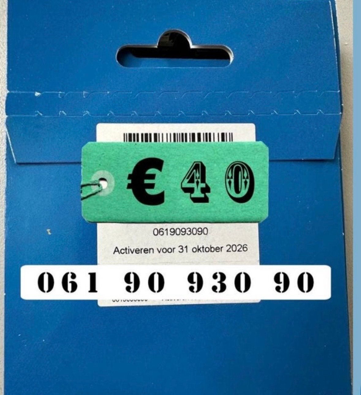 Lebara Simkaart met Activeren voor 31 okt 20, Telecommunicatie, Ophalen of Verzenden, Nieuw, Overige providers, Simkaart