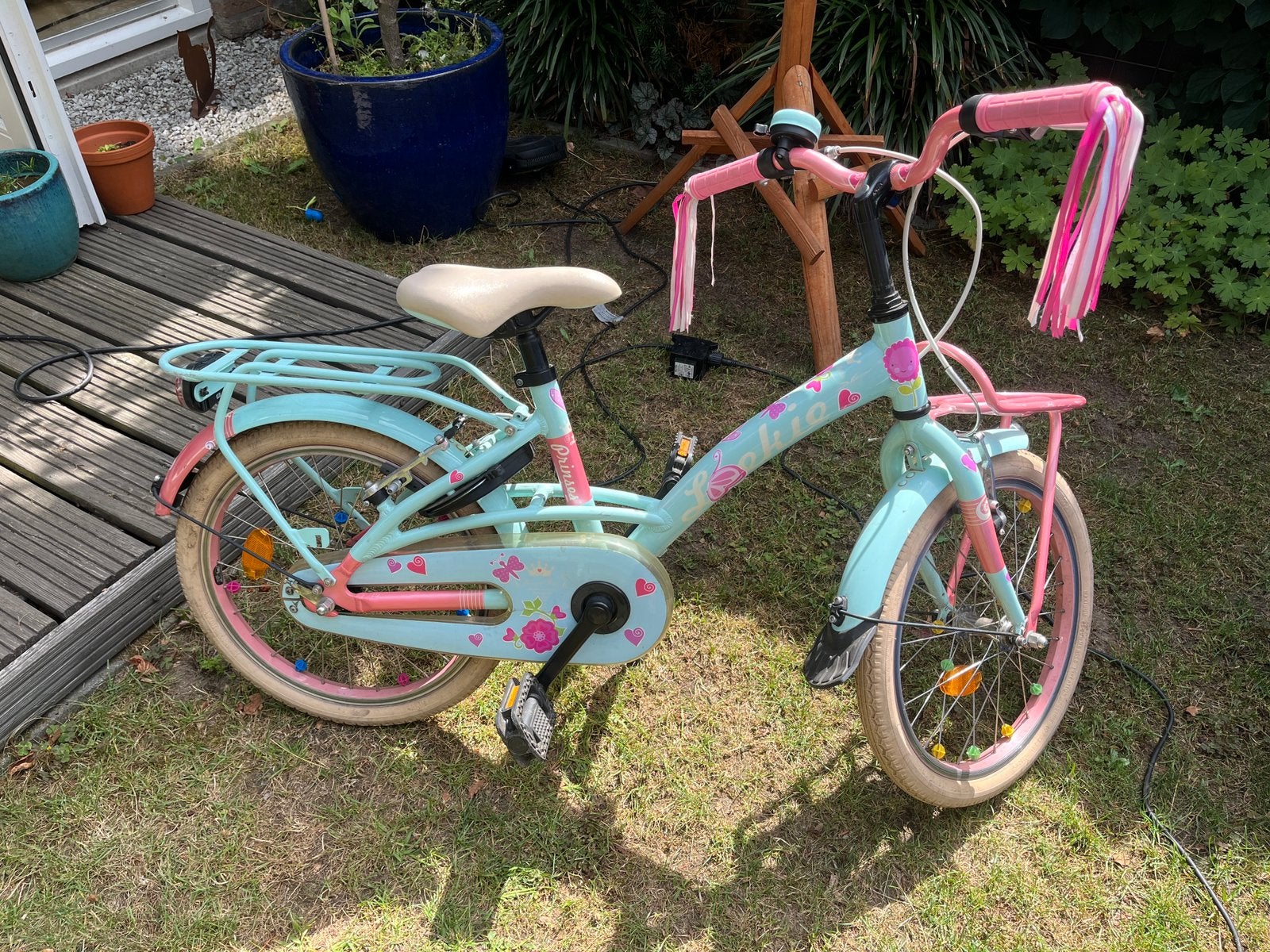 Loekie prinsess 18 inch meisjesfiets, Fietsen en Brommers, Fietsen | Kinderfietsjes, Ophalen, Gebruikt, 16 tot 20 inch