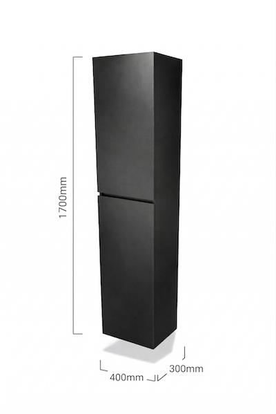 OPRUIMING! Mat zwarte kolomkast, Badkamer, Kode, 170 cm, Ophalen of Verzenden, Nieuw, Zwart