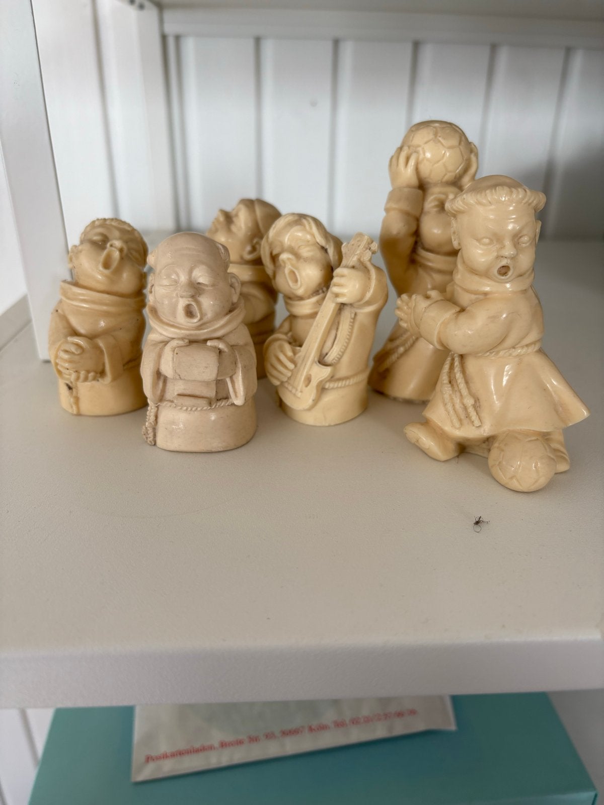 Gino Rugerri set van 7 monniken beeldjes, Verzamelen, Ophalen of Verzenden, Gebruikt, Mens