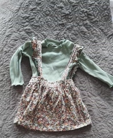Prenatal setje: T-shirt en overgooier maat 62, Meisje, Ophalen of Verzenden, Zo goed als nieuw, Setje