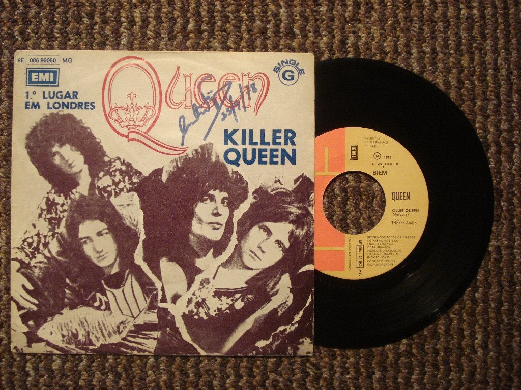 Queen 7" Vinyl Single: ‘Killer Queen’ (Portugal) 1e, Ophalen of Verzenden, Gebruikt, 7 inch, Rock en Metal