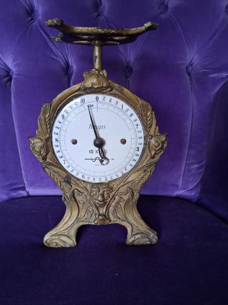Gietijzeren weegschaal brocante antiek, Ophalen of Verzenden