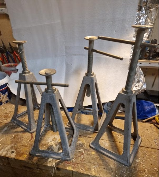 Aluminium steunenset (4‑delig), Ophalen, Zo goed als nieuw