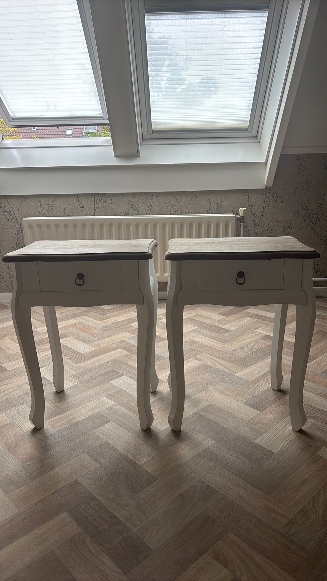 Nachtkastjes (2x), zgan!, Ophalen, Minder dan 45 cm, 55 tot 70 cm, Zo goed als nieuw