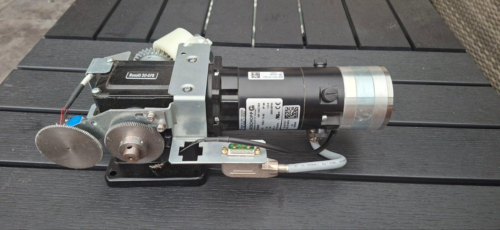 Groschopp stappenmotor met aandrijving (model F82.128.50074), Ophalen of Verzenden
