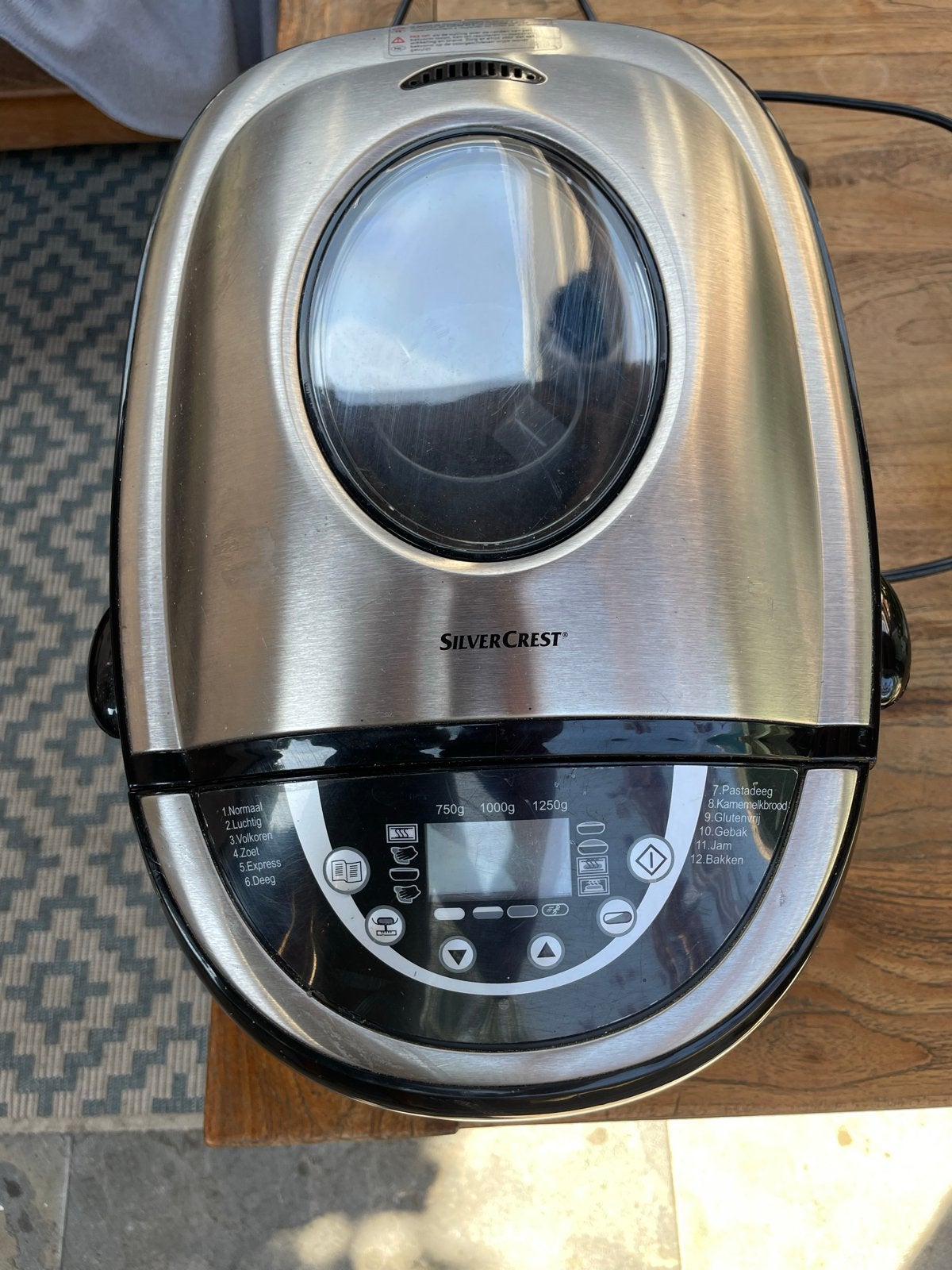Silvercrest Broodbakmachine - Perfect voor vers brood, 800 tot 1200 gram deeg, Zo goed als nieuw, Kijkvenster, Ophalen