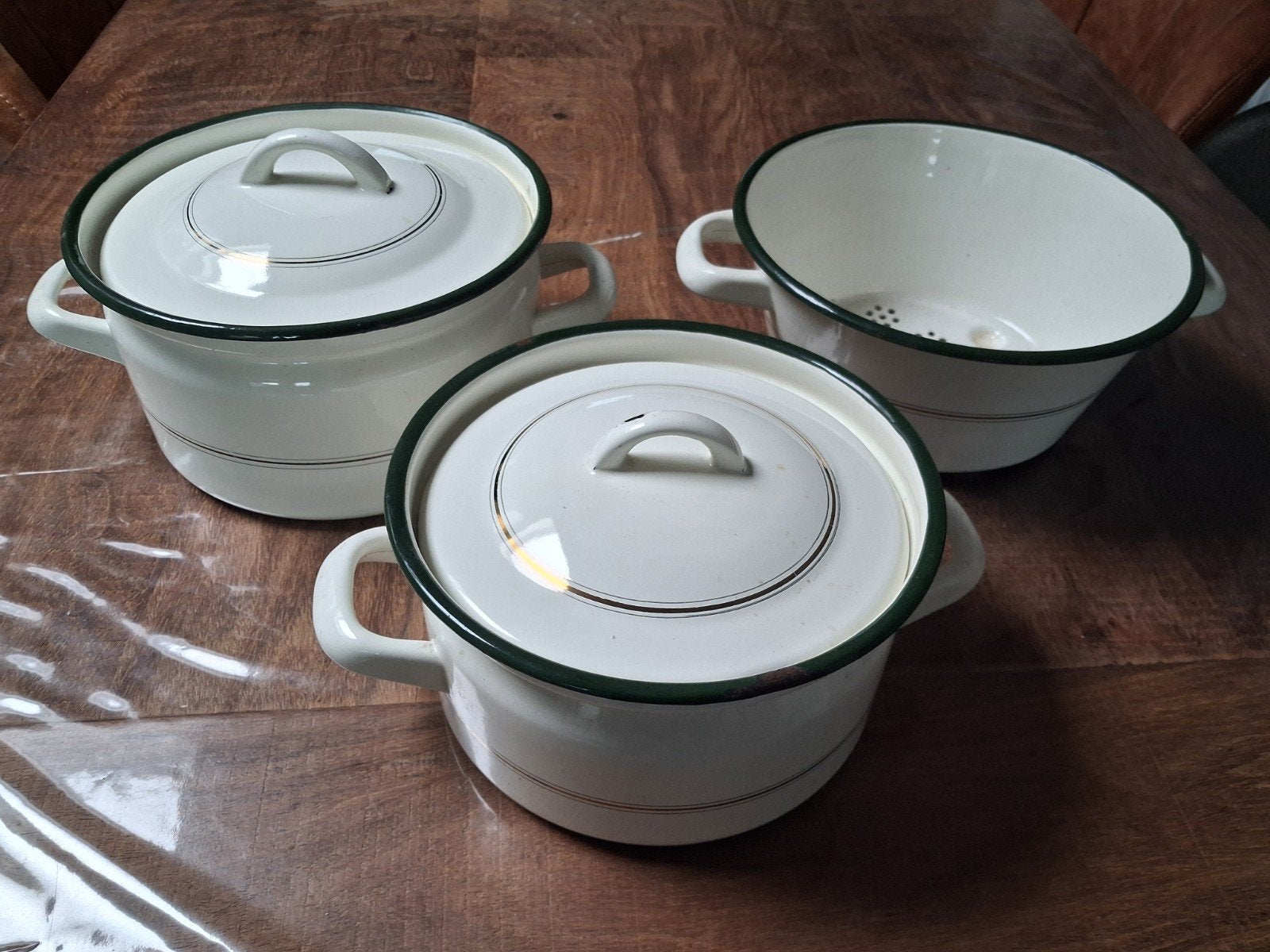 uit oma's keuken nostalgische emaille pannen & vergiet, Ophalen