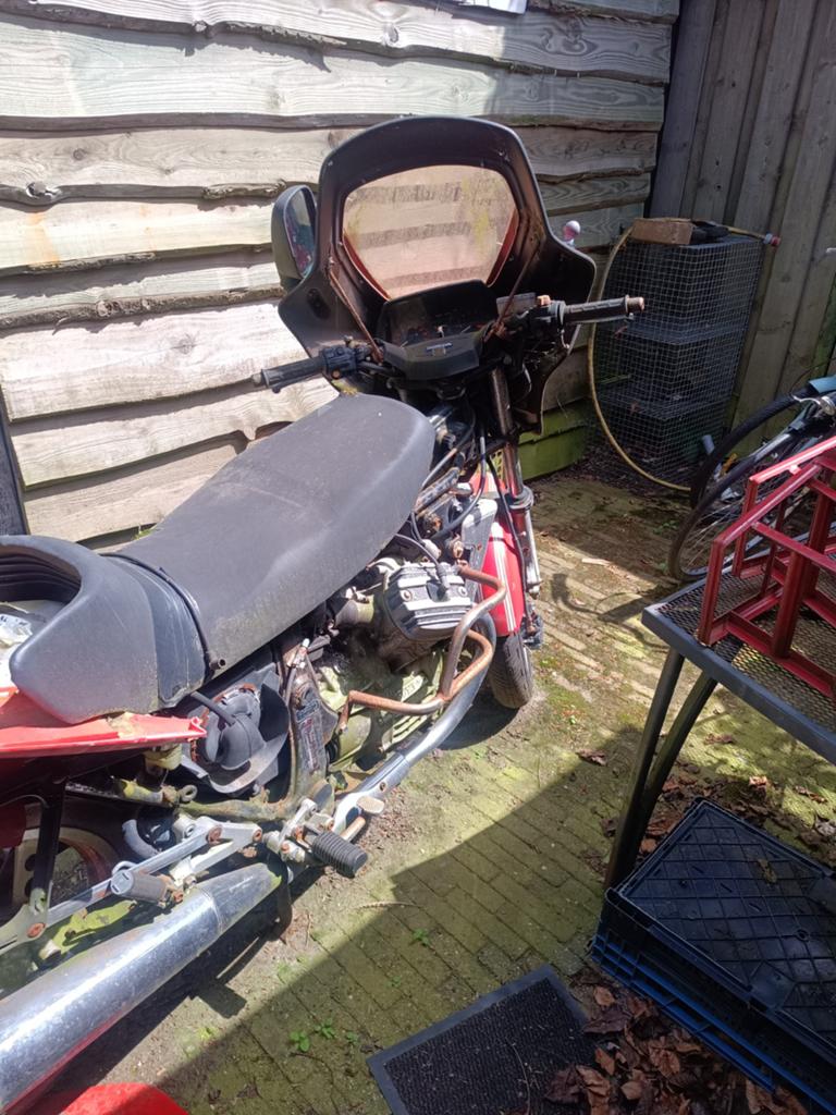 Honda CX 500 schuurvondst, Ophalen