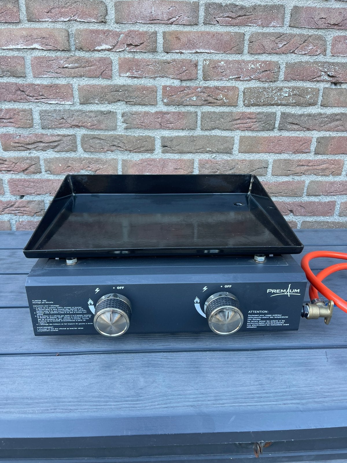 Bakplaat gas bbq, Ophalen, Zo goed als nieuw