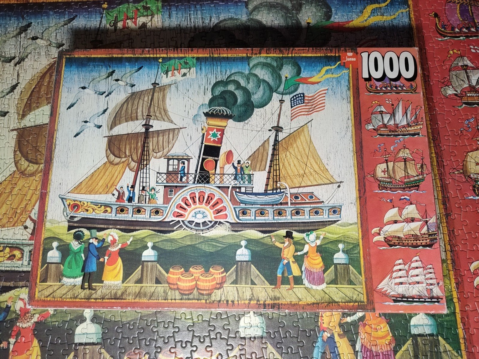 Jumbo puzzel 1000 stukjes, Ophalen of Verzenden, 500 t/m 1500 stukjes, Zo goed als nieuw, Legpuzzel