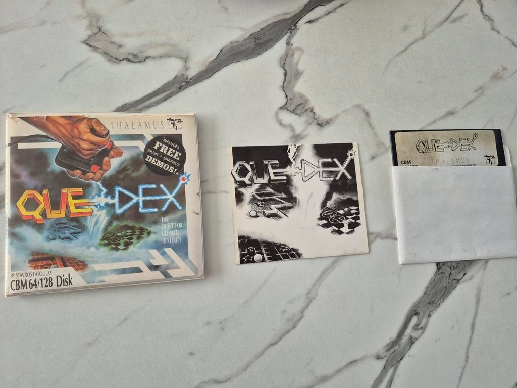 Commodore 64 (C64) disk spel 'Quedex' compleet in doos, Spelcomputers en Games, Games | Overige, Gebruikt, 1 speler, Vanaf 7 jaar