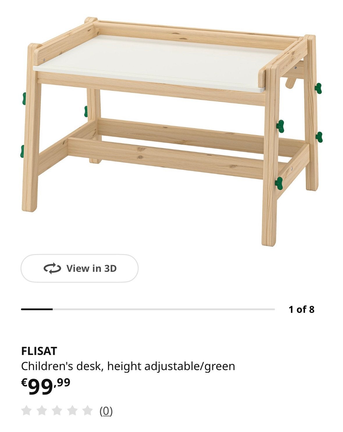 IKEA FLISAT Kinderbureau, Ophalen, Zo goed als nieuw, Tafel