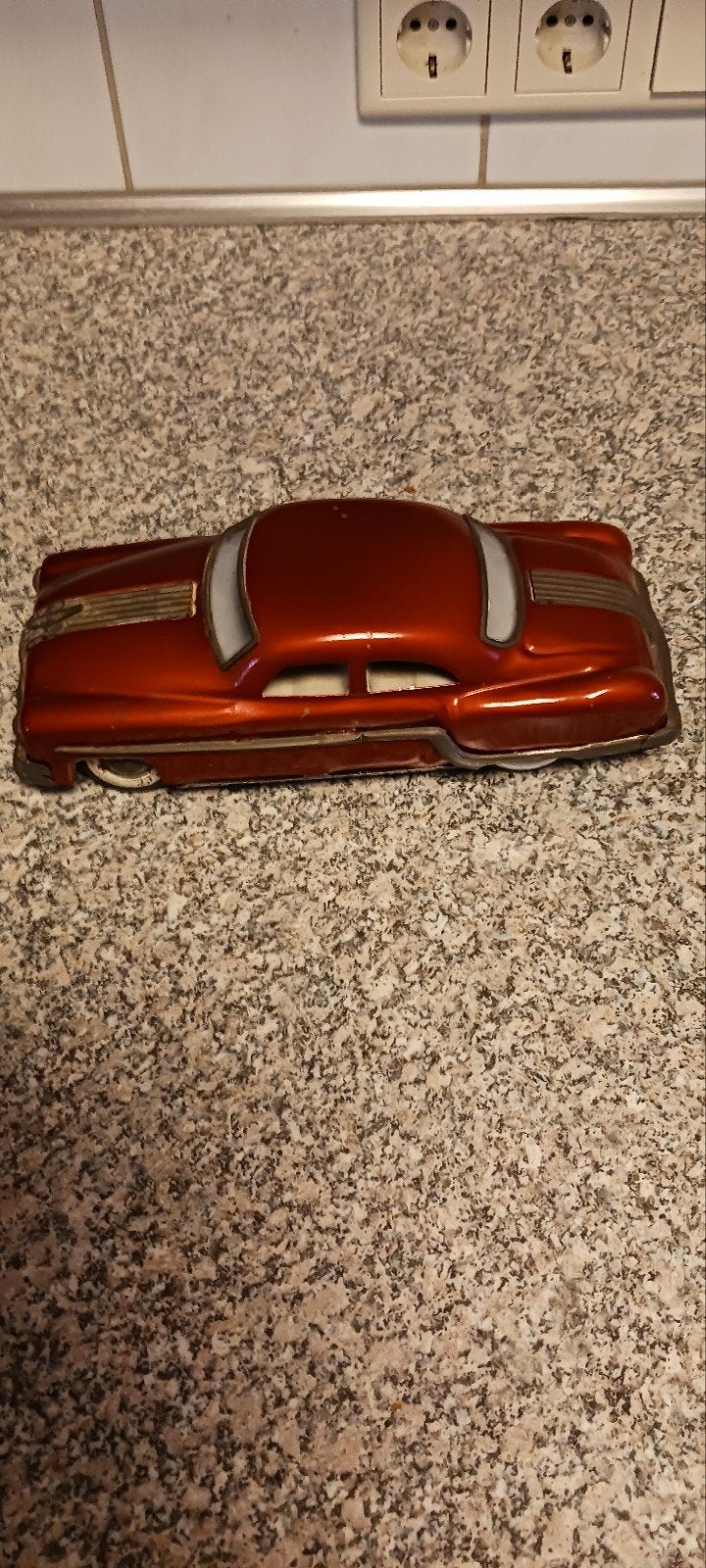BLIKKEN AUTO DELHI MINISTER DE LUXE PONTIAC CHIEFTAIN 25 CM, Ophalen of Verzenden, Auto's