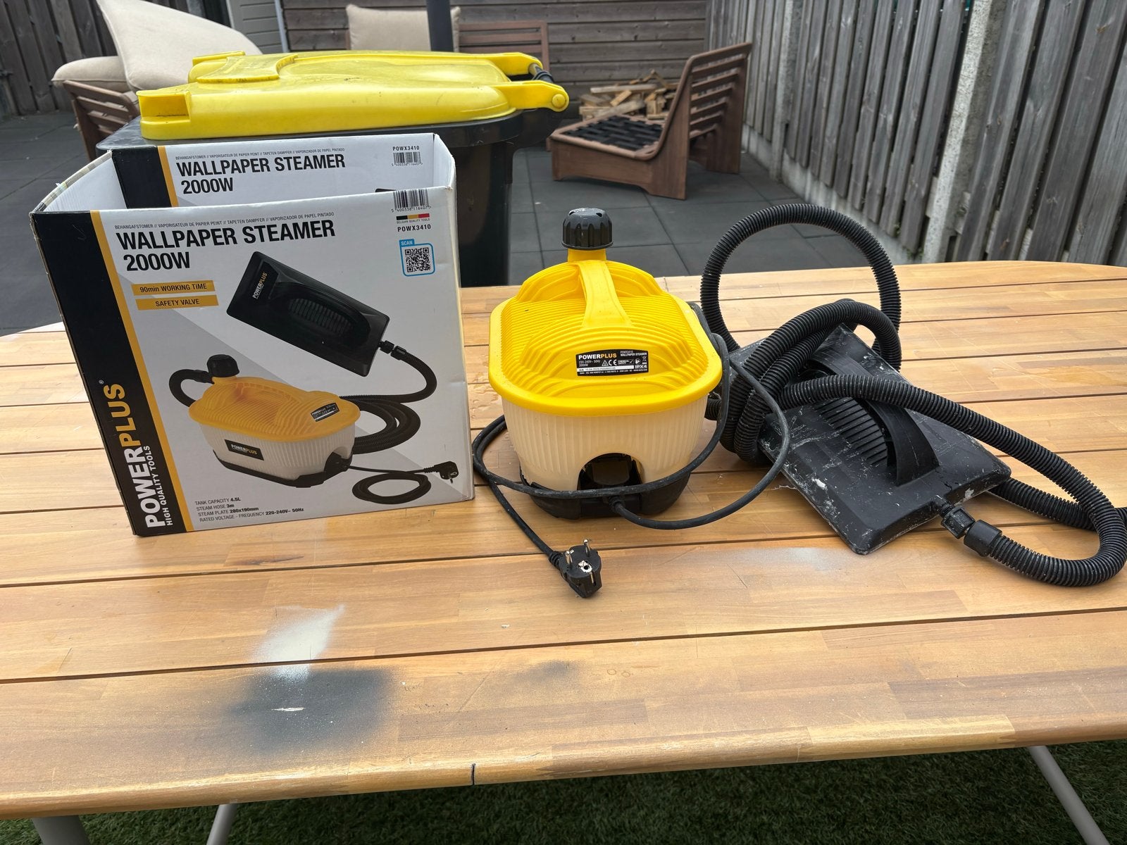 Powerplus Behangafstomer 2000W, Doe-het-zelf en Verbouw, Reinigingsmachines, Ophalen of Verzenden, Zo goed als nieuw, Overige typen