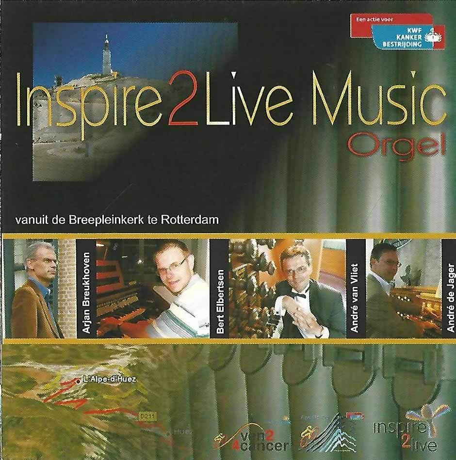 OrgelCD: Inspire2live musc - Orgel. Breukhoven-Elbertsen-Vli, Ophalen of Verzenden, Zo goed als nieuw, Instrumentaal, Orgel