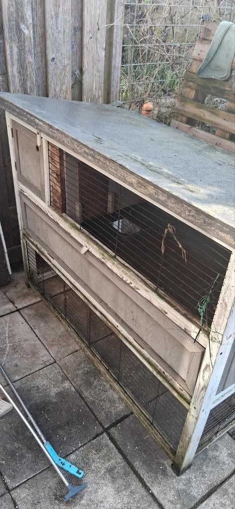 Cavia buitenhok, Dieren en Toebehoren, Knaagdieren en Konijnen | Hokken en Kooien, Gebruikt, Kooi, 90 cm of meer, 75 tot 110 cm