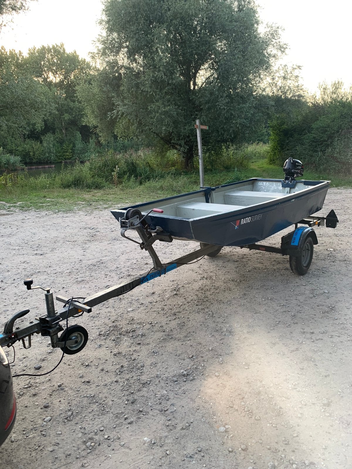 Platbodem aluminium quiksilver, Watersport en Boten, Gebruikt, Buitenboordmotor, Aluminium, Overige typen