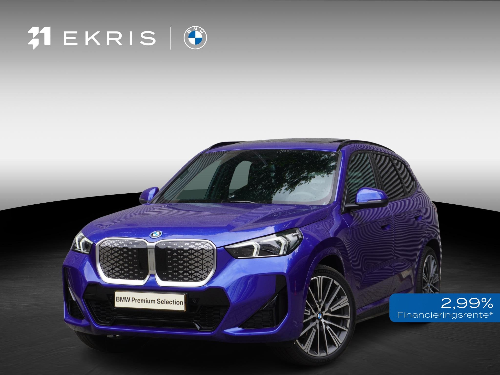 BMW iX1 eDrive20 M Sportpakket | Premium Pack | Trekhaak met, Auto's, 514 km, Met garantie (alle), Blauw, 204 pk