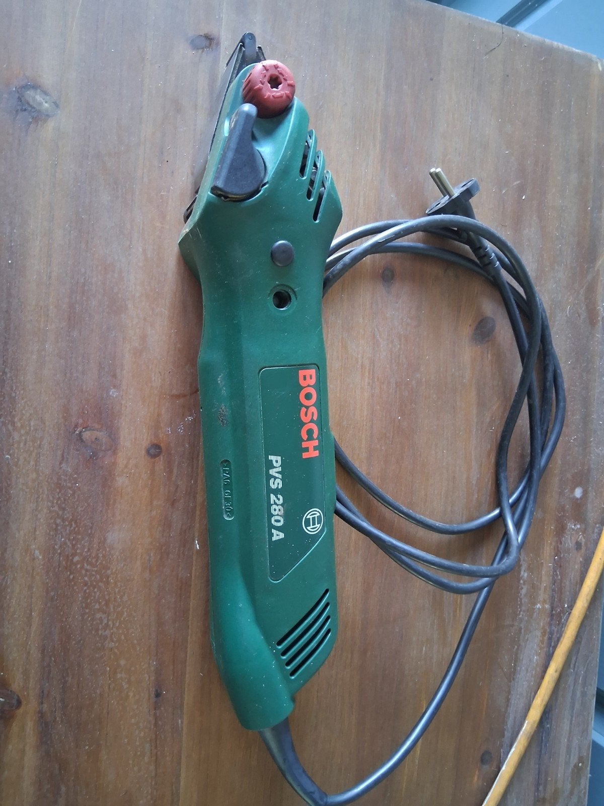 Bosch PVS 280 A Bandschuurmachine - Gebruikt, Ophalen of Verzenden, Gebruikt, Minder dan 600 watt, Bandschuurmachine